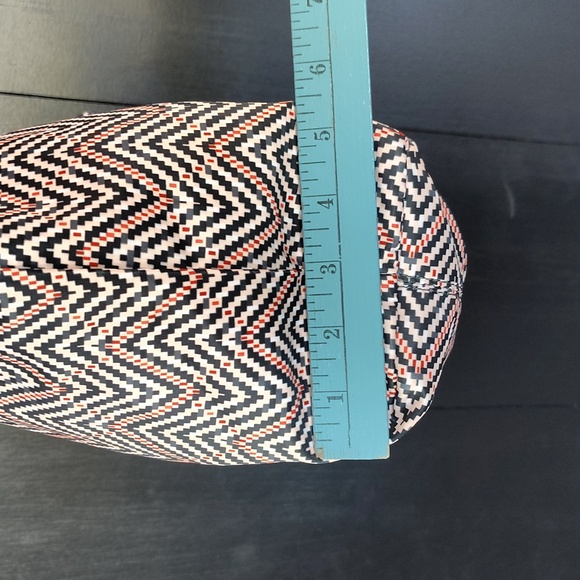 🧜‍♀️Spartina 449 Navy and Peach Chevron Travel Tote. Like New! - Picture 10 of 16